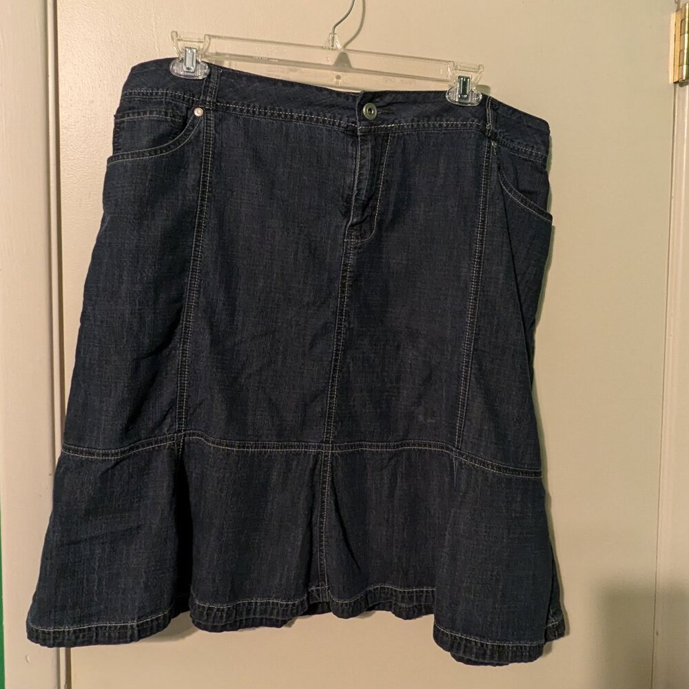denim skirt size 2x (20 - 22)